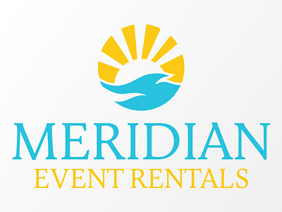 Meridian Event Rentals branding design event logo rental sd south dakota yankton