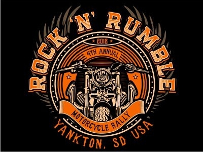 Rock N Rumble 2018 apparel bike harley davidson motorcycle motorcycle rally poker run rally south dakota t shirt