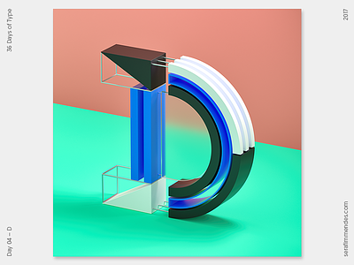 D - 36 Days of Type 36daysoftype 3d cgi daily design graphic graphic design illustration type typography