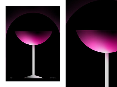 Cocktail poster design graphic design illustration poster style