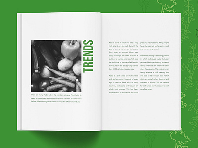Layout Design - Nutrition Book adobe bold book design bright design graphic design indesign layout design magazine design nutrition spreads