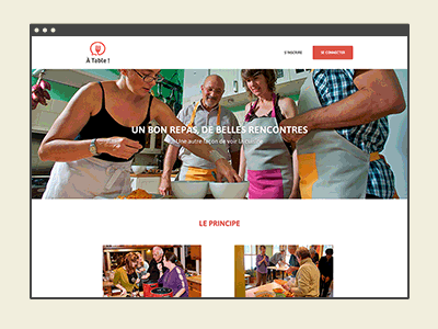 À Table ! is live flat gif food cooking share cook discover event meal meet tell responsive