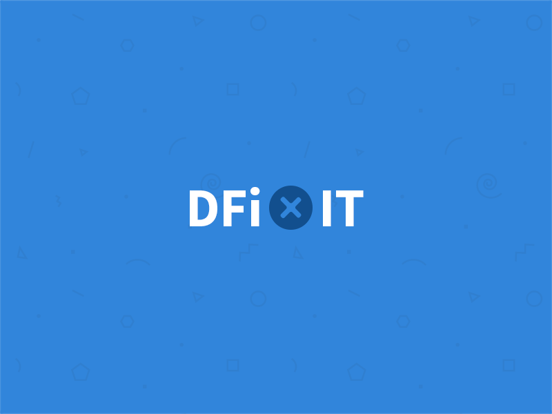 Dfixit Logo ios apple smartphone belgium flat minimalist screw blue fix ipad iphone logo
