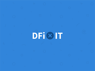 Dfixit Logo apple belgium blue fix flat ios ipad iphone logo minimalist screw smartphone