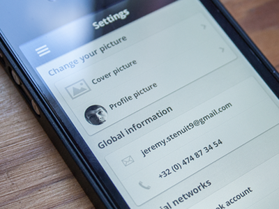 Settings IOS settings ios iphone app application profile wood mobile photography clean nexty reveal picture android