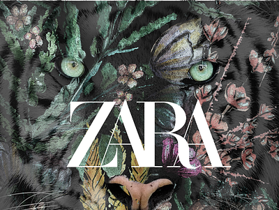 ZARA watercolor pattern design