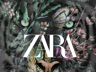 ZARA watercolor pattern design