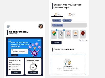 Entrance Exam App UI