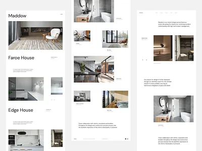 Maddow Architecture Studio - Portfolio Template / UI Kit architecture creative portfolio design studio grid grid layout layout design minimal minimal design minimalist portfolio portfolio design studio typography ui web web design web designer website website design whitespace