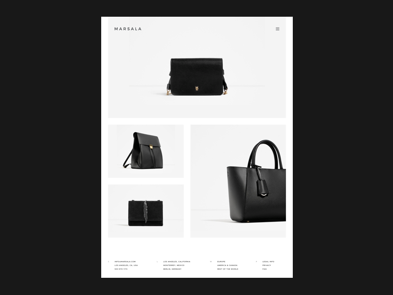 Marsala - website concept by Ruby Bacanovic for O N N O on Dribbble