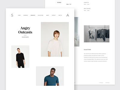 Minimal Creative / Fashion Store Template ecommerce fashion store minimal minimal store minimal template shop template store store template theme web web shop website