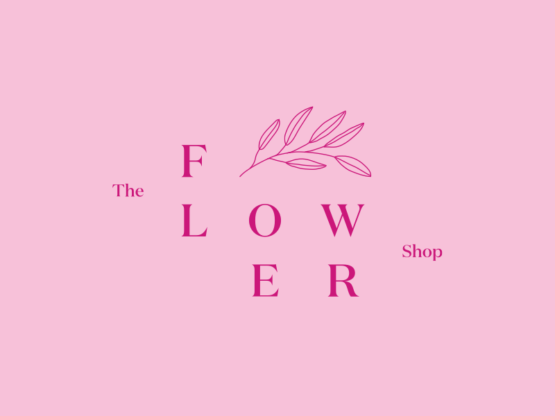 The Flower Shop Logo by Ruby Bacanovic on Dribbble