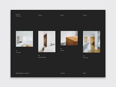 Das Haus - website concept house minimal minimal design minimal web web web design website website design