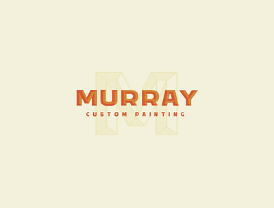 Murray Custom Painting Logo Concept brand design branding branding and identity branding concept logo logotype