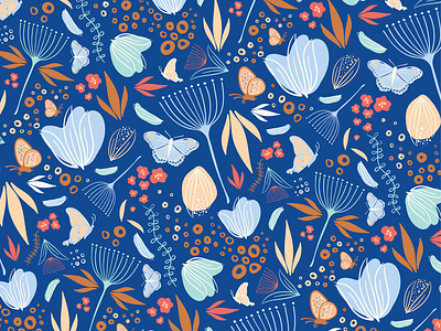 Floralfly Surface Pattern Design