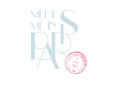 Meet Me In Paris events icons logo typography