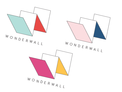 Wonderwall | Logo Concept geometric letterform logo typography