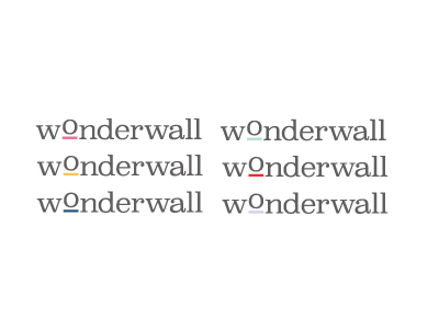 Wonderwall | Logo Concept logo serif typography