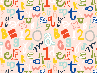 AlphaNumeric | Pattern Design alphabet hand lettering numbers pattern design
