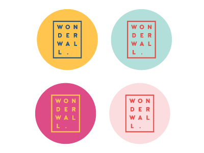 Wonderwall | Iconography for brand design badge brights color color palette graphic profile