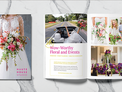 Haute House Studio Look Book branding layout lookbook magazine marketing marketing materials press kit rebrand