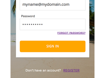 Sign In Panel login mobile sign in