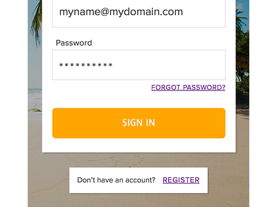 Sign In Panel V3 login mobile sign in