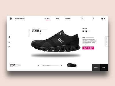 UI Landing Page Design - "On Running Sports" 2021 2021 best chris clean design figma fresh landing page modern sport top ui ui design ui designer ux