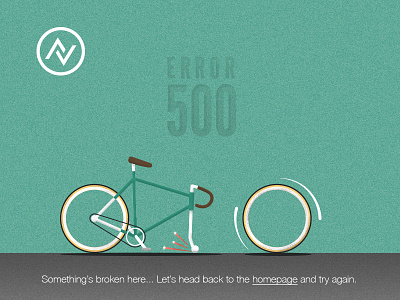 Error 500 Bicycle bicycle design error 500 error page graphic illustration vintage web