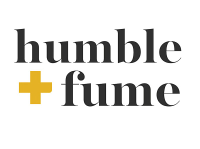 Humble + Fume Logo brand branding cannabis classic design graphic design logo typography vector