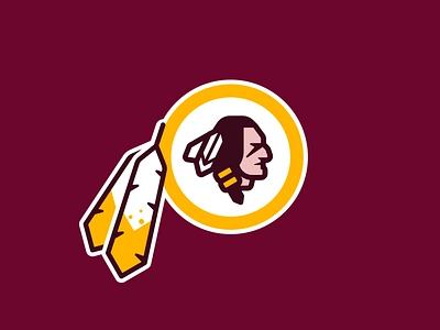 Washington Warriors Logo football native american nfl redskins sports logo washington washington dc