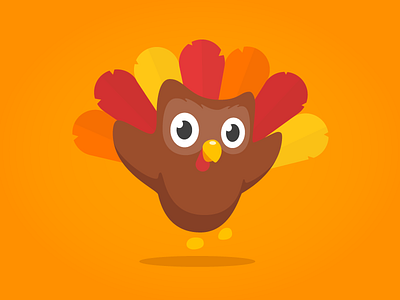 Turkey Day character design duo duolingo fall thanksgiving turkey