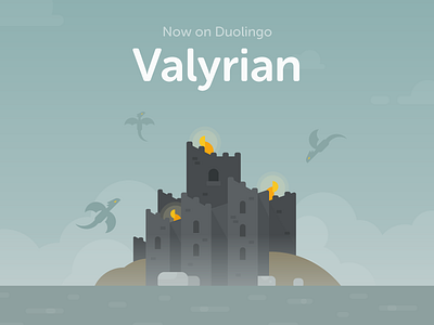 High Valyrian castle dragon game of thrones language monument