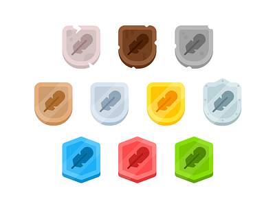 Duolingo Leaderboard League Badges badges duolingo illustration juicy