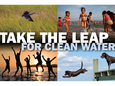Take the Leap for Clean Water campaign lightbox