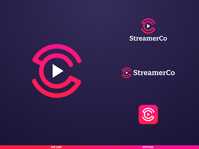 StreamerCo Generic Logo Design app branding design icon illustration ios logo ui ux vector