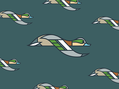 widgeon II bird branding design drake duck flying icon illustration logo pattern vector widgeon