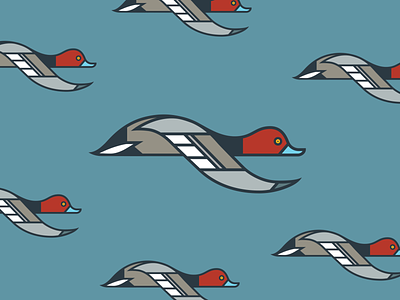 redhead bird branding design duck icon illustration logo pattern redhead vector waterfowl