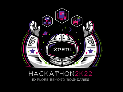 Xperi Hackathon 2K22 Artwork astronaut space space person spaceman