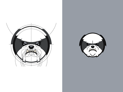 Mean Shih Tzu app artwork button dog icon illustration logo ui