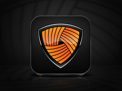 Shield iOS Icon. See 2x for detail app apple icon ios juicy mac mobile orange ui ux