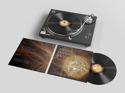 Vinyl cover for Bach <3 branding cover design vinylcover