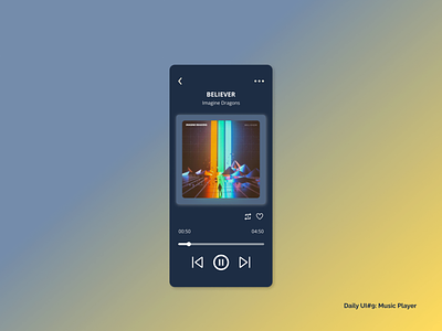 Daily UI#9 Music Player app branding design gradient graphic design icon illustration logo ui vector