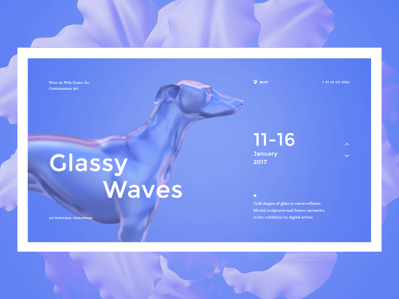 Glassy Waves adobexd promo web webdesign webflow