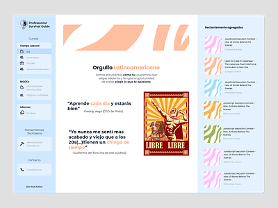 PSG - Web Design - Courses App design graphic design mexican web design social service ui ux web app web design web development
