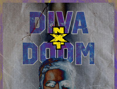 NXT Wrestling Poster (Alternate Version) design event experimental girl graphic design human nxt poster typography woman wrestling