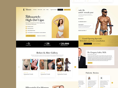 Landing Pages For Plastic Surgery branding design ecommers elementor graphic design illustration landingpage logo ui vector website webstedesign wordpress