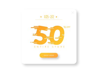 Day036 Specialoffer Cover button card dailyui day036 fast optimization popup sans shadow special offer