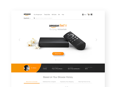 Amazon Redesign amazon landing page redesign ui ux