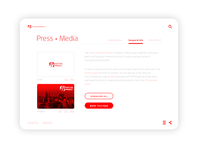 Day051 Press Page 051 buttons dailyui download icons logo media page press